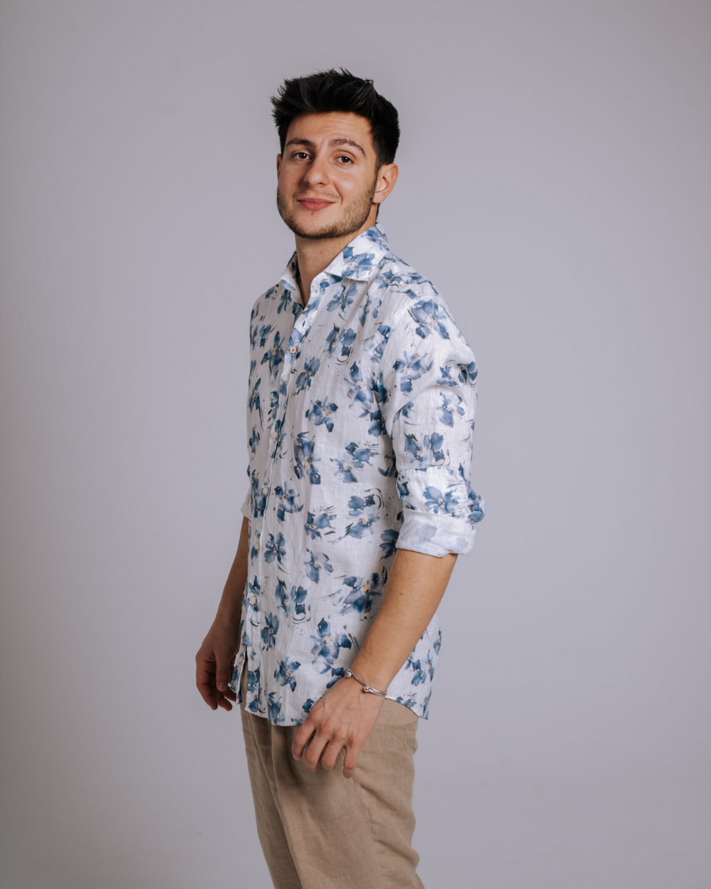 Bjovuit Formentera 07 Floral Linen Shirt