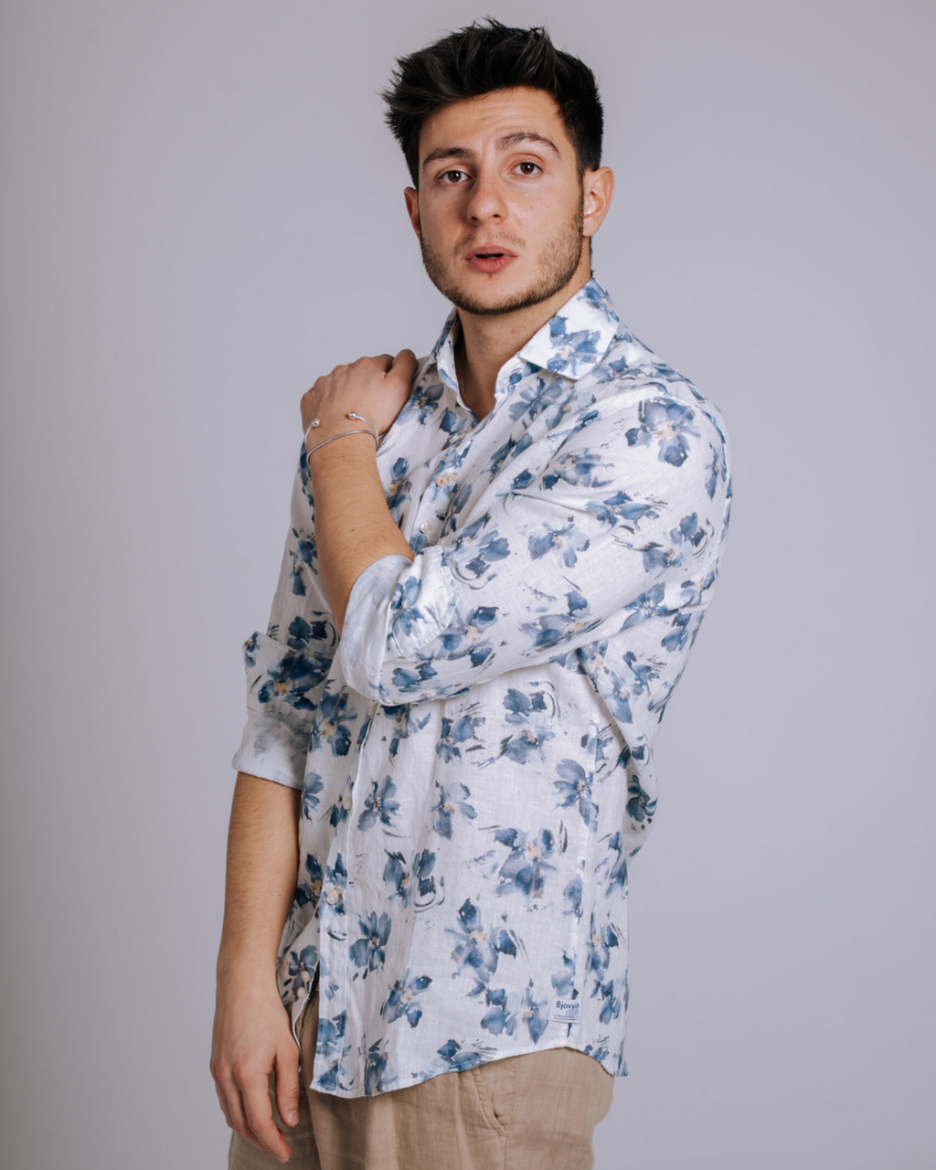 Bjovuit Formentera 07 Floral Linen Shirt