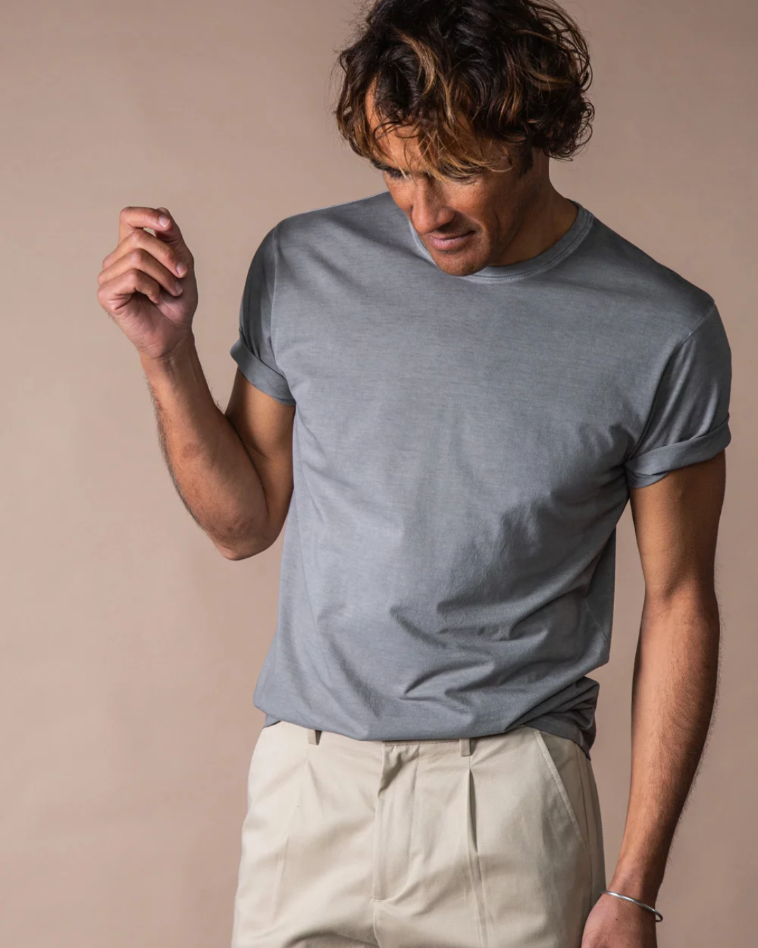 Camiseta Bjovuit Grey Washed