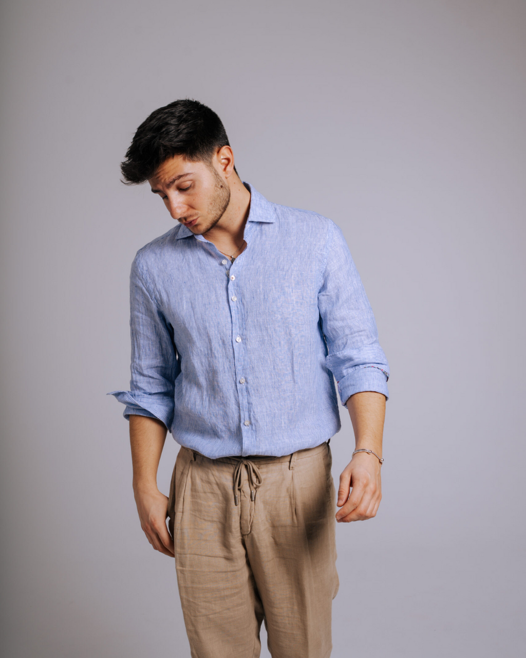 Bjovuit Sitges 04 Fine Lines Blue Shirt