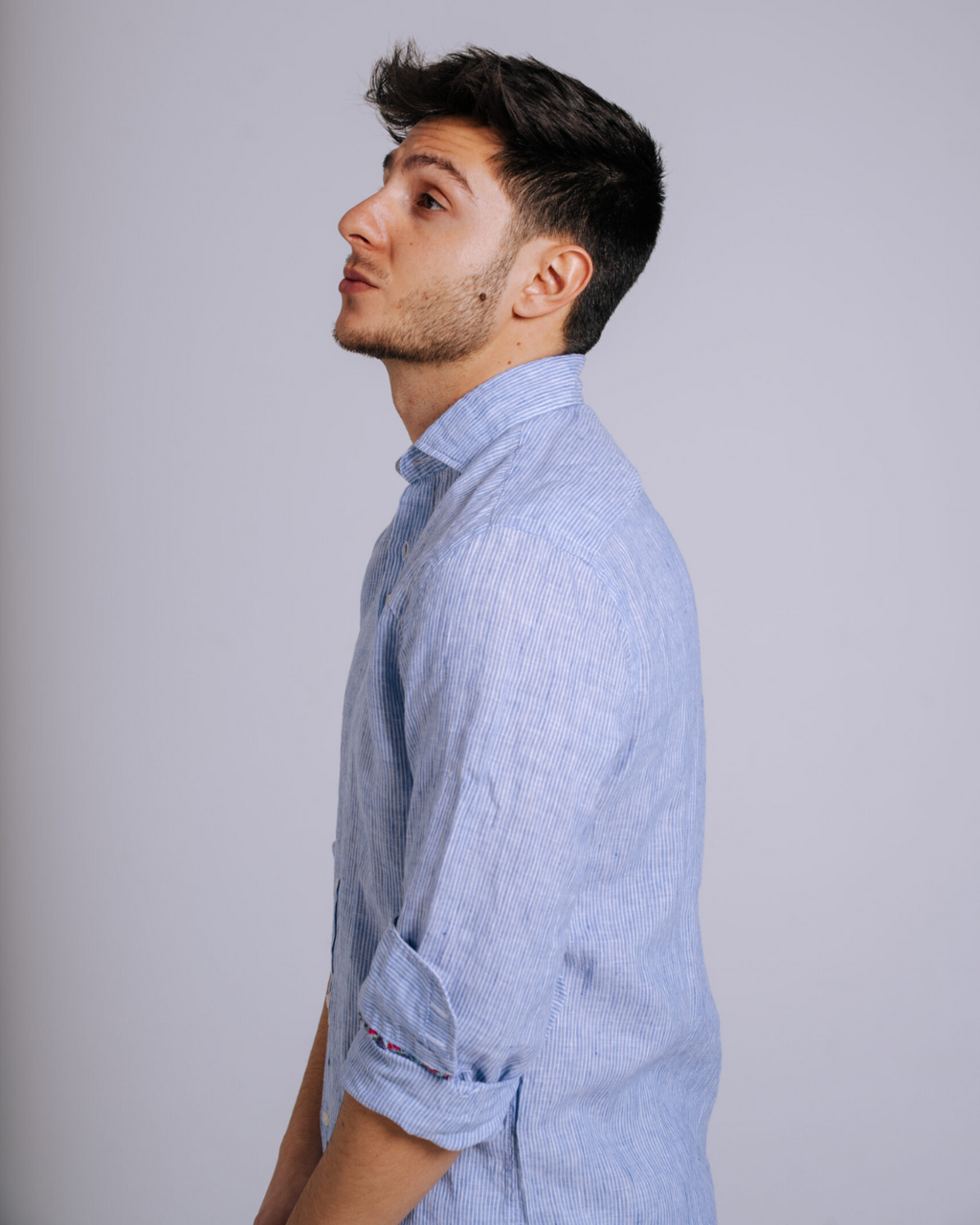 Bjovuit Sitges 04 Fine Lines Blue Shirt