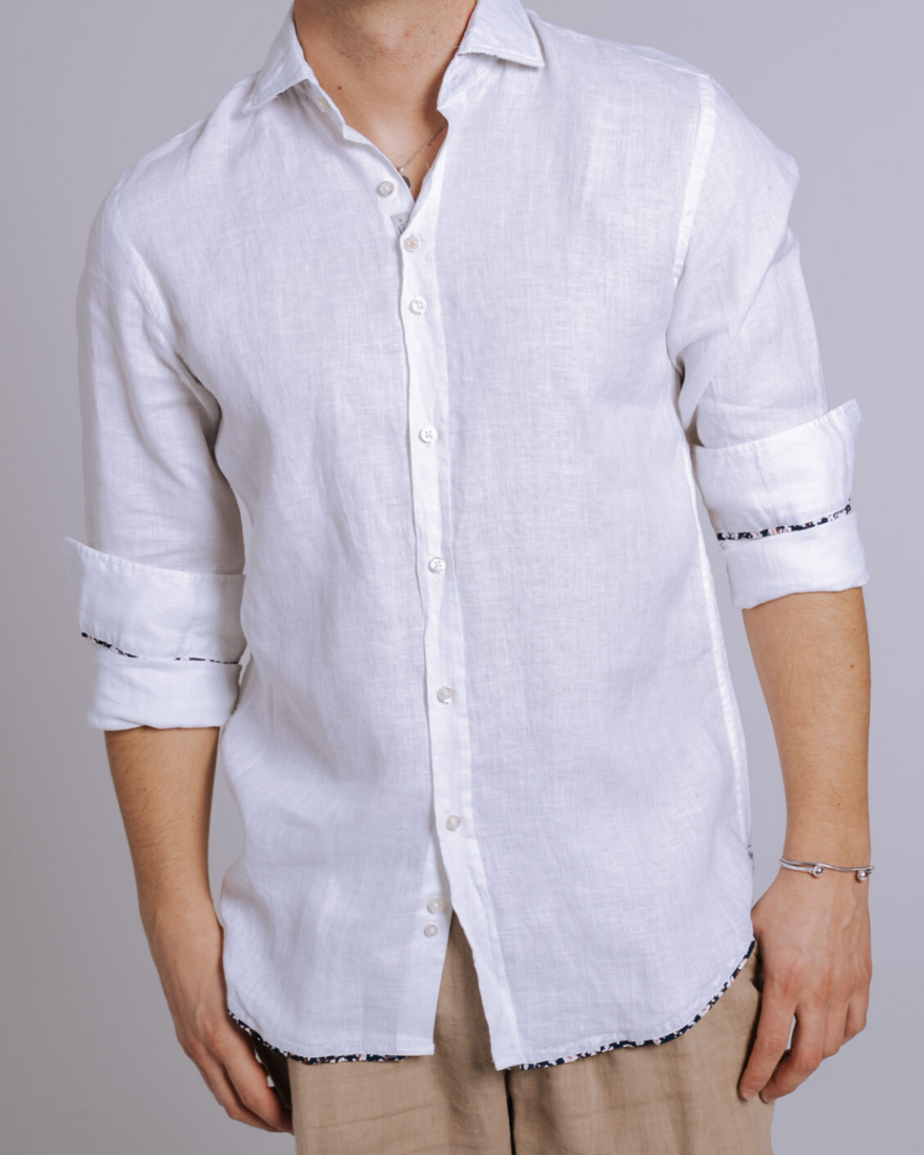 Bjovuit Formentera 01 White Linen Shirt