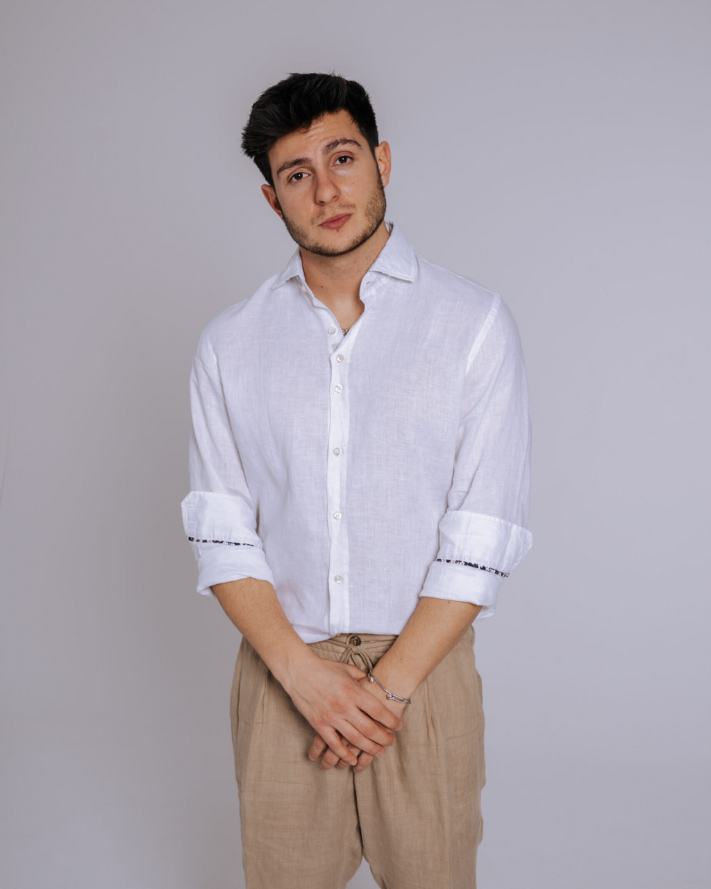 Bjovuit Formentera 01 White Linen Shirt