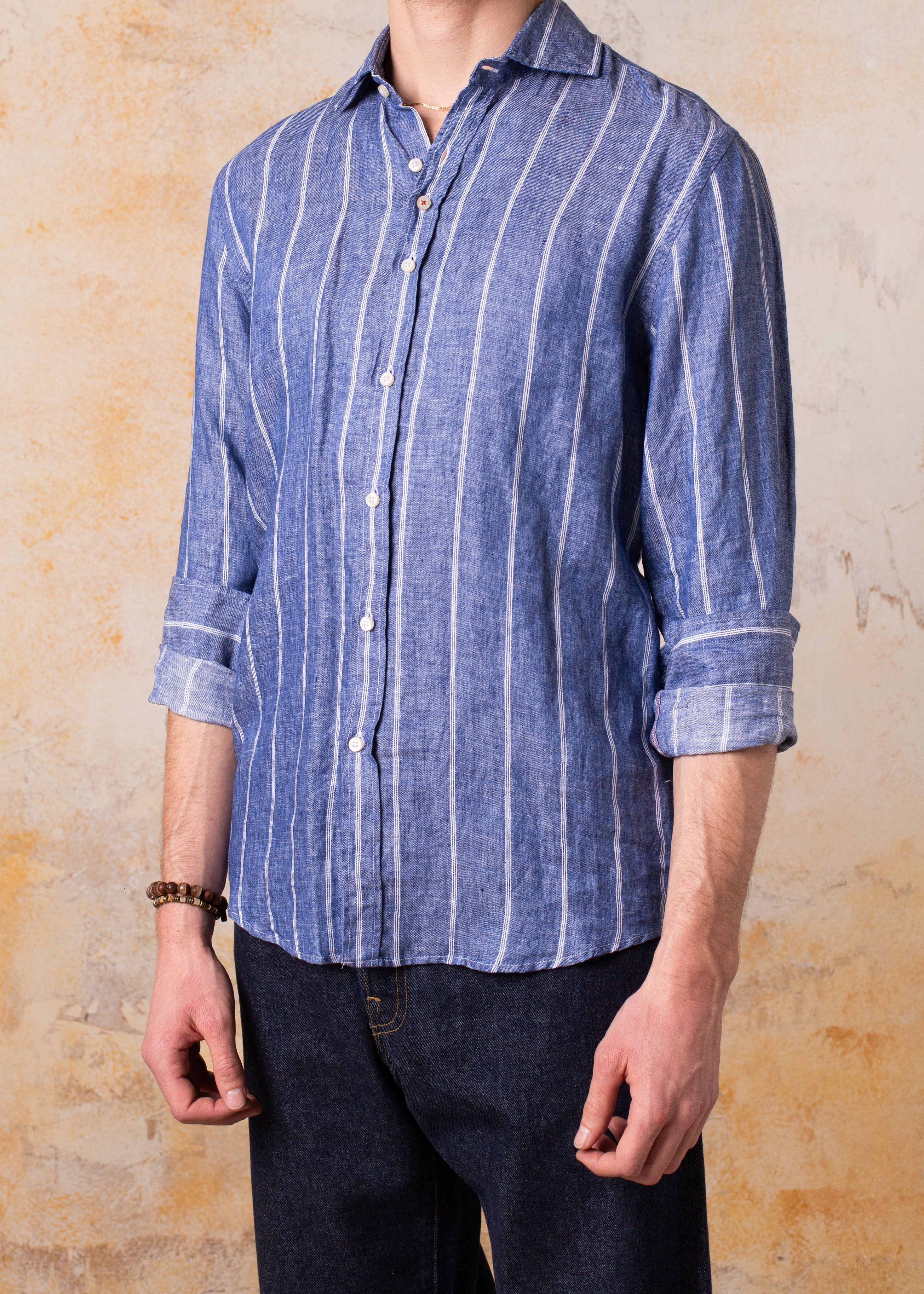 Camisa Bjovuit Lino Formentera 09 Rayas