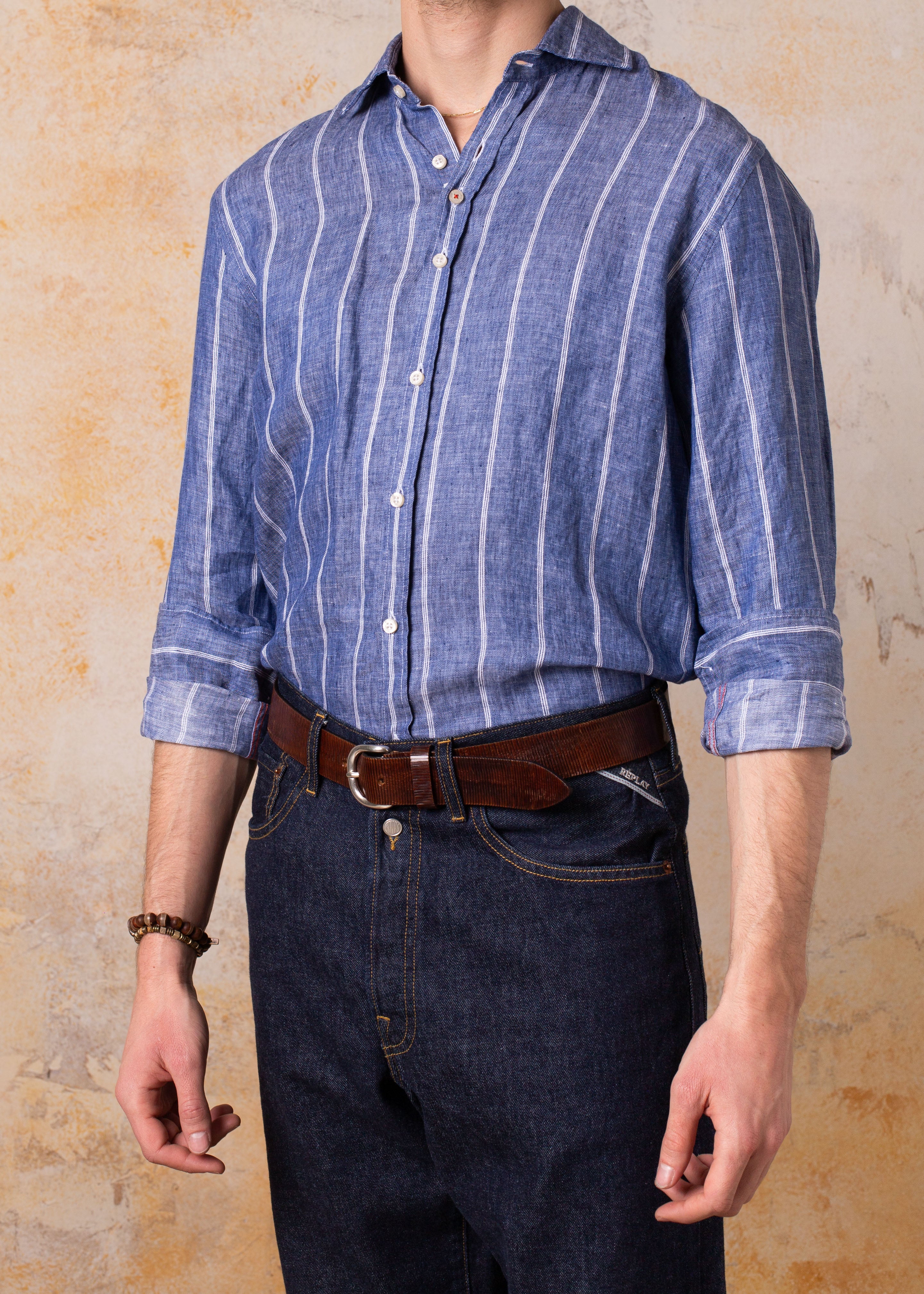 Camisa Bjovuit Lino Formentera 09 Rayas