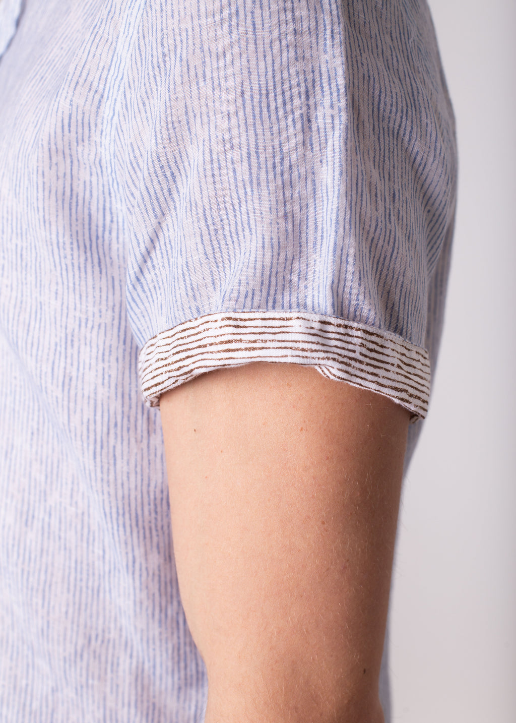 Bjovuit Formentera 02 Light Blue Linen Shirt