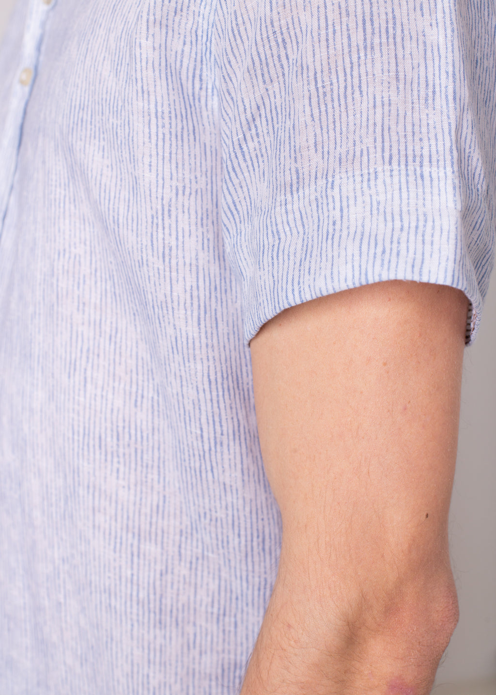 Bjovuit Formentera 02 Light Blue Linen Shirt
